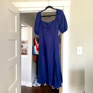 NWT Reformation Belgium Linen Maxi Dress